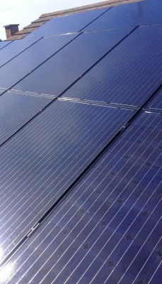 Clean solar panels ready to produce large amounts of energy